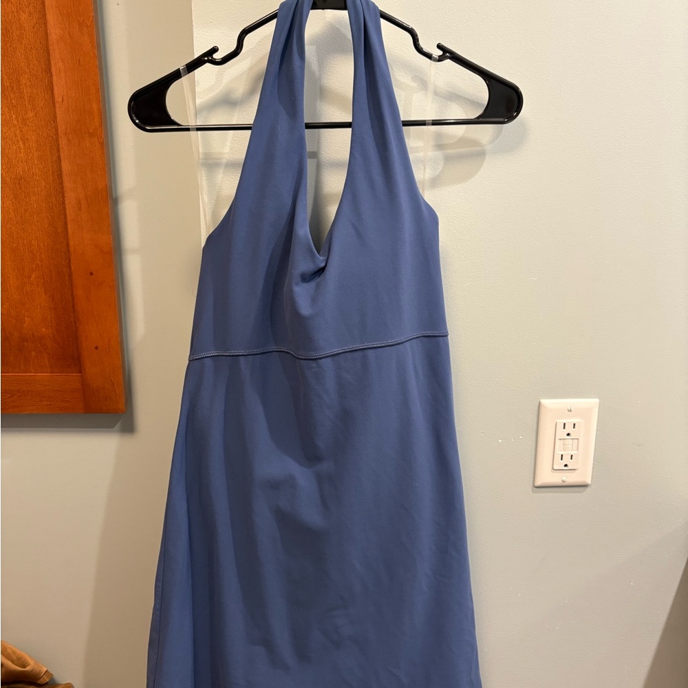 Spanx Blue Halter Dress